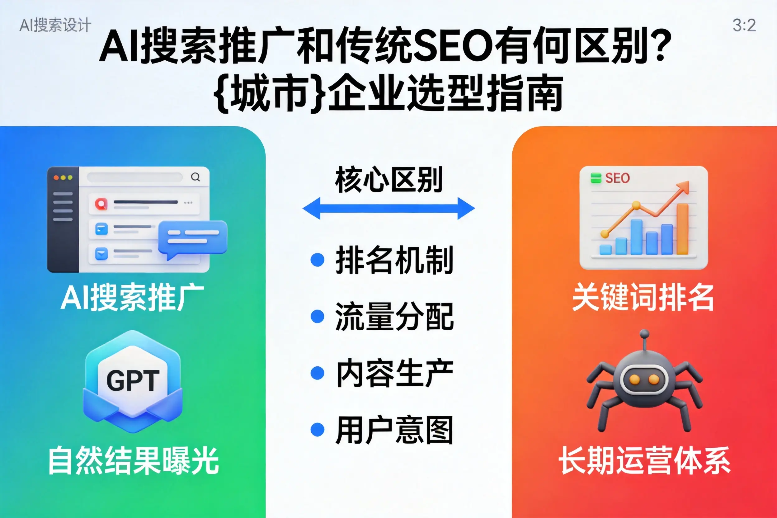 AI搜索推广和传统SEO有何区别？莆田企业选型指南