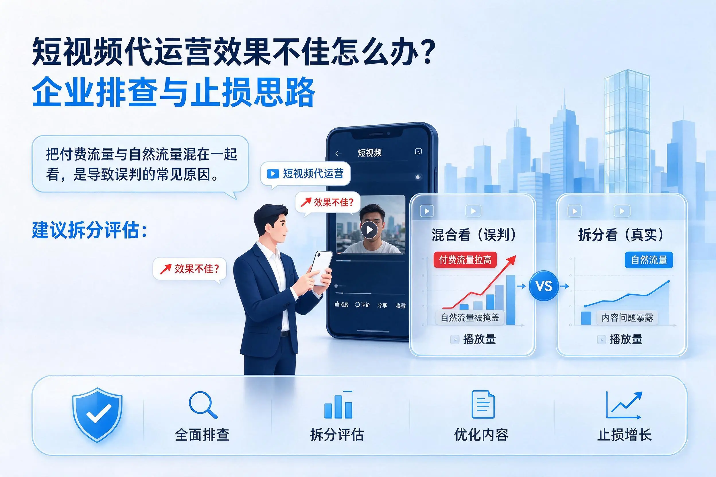 短视频代运营效果不佳怎么办?莆田企业排查与止损思路