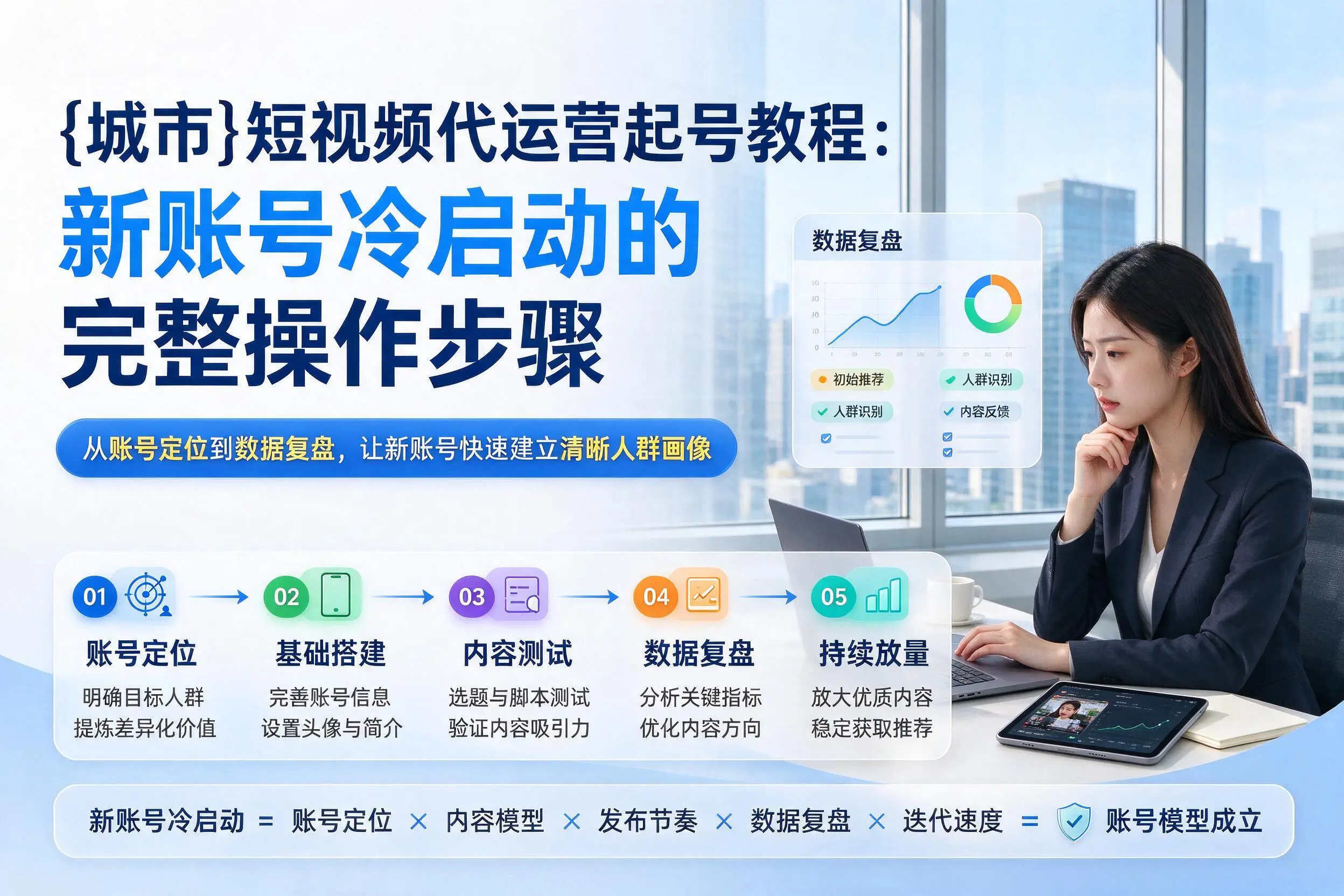 莆田短视频代运营起号教程:新账号冷启动的完整操作步骤