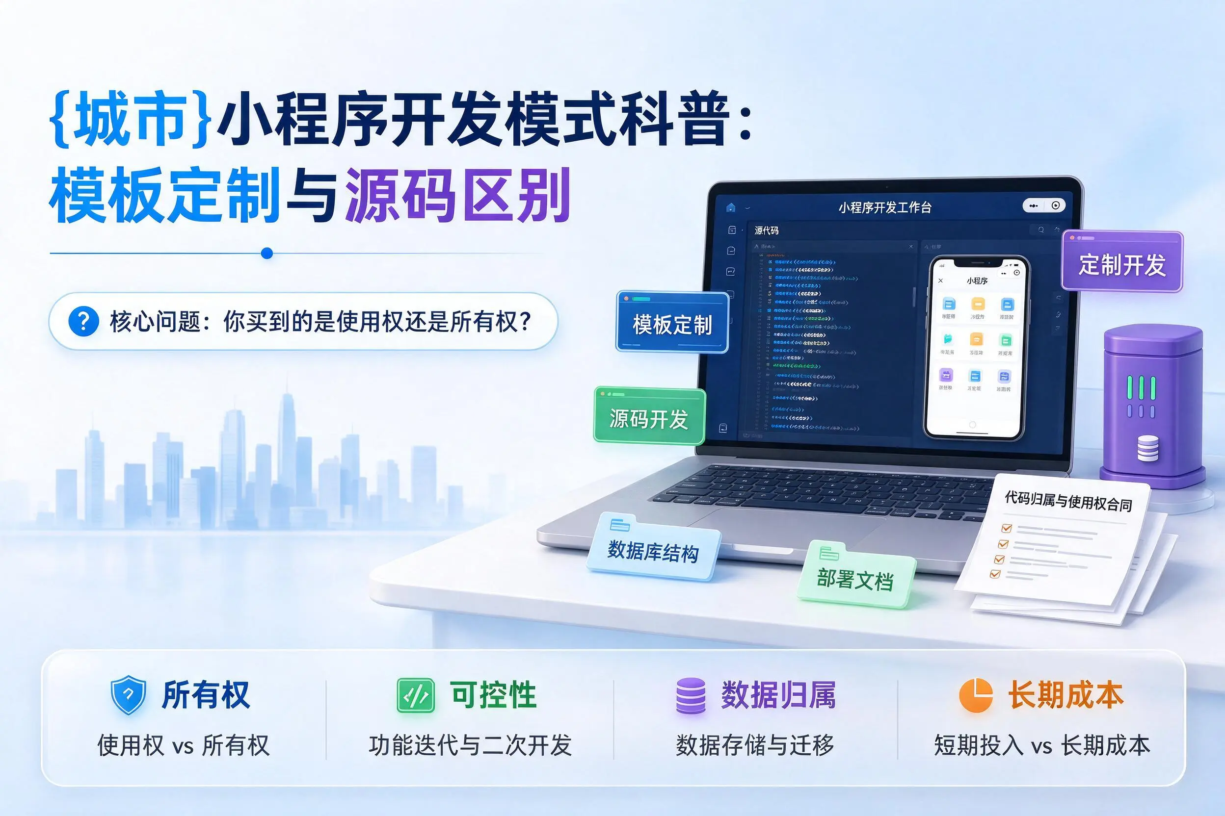 莆田小程序开发模式科普：模板定制与源码区别