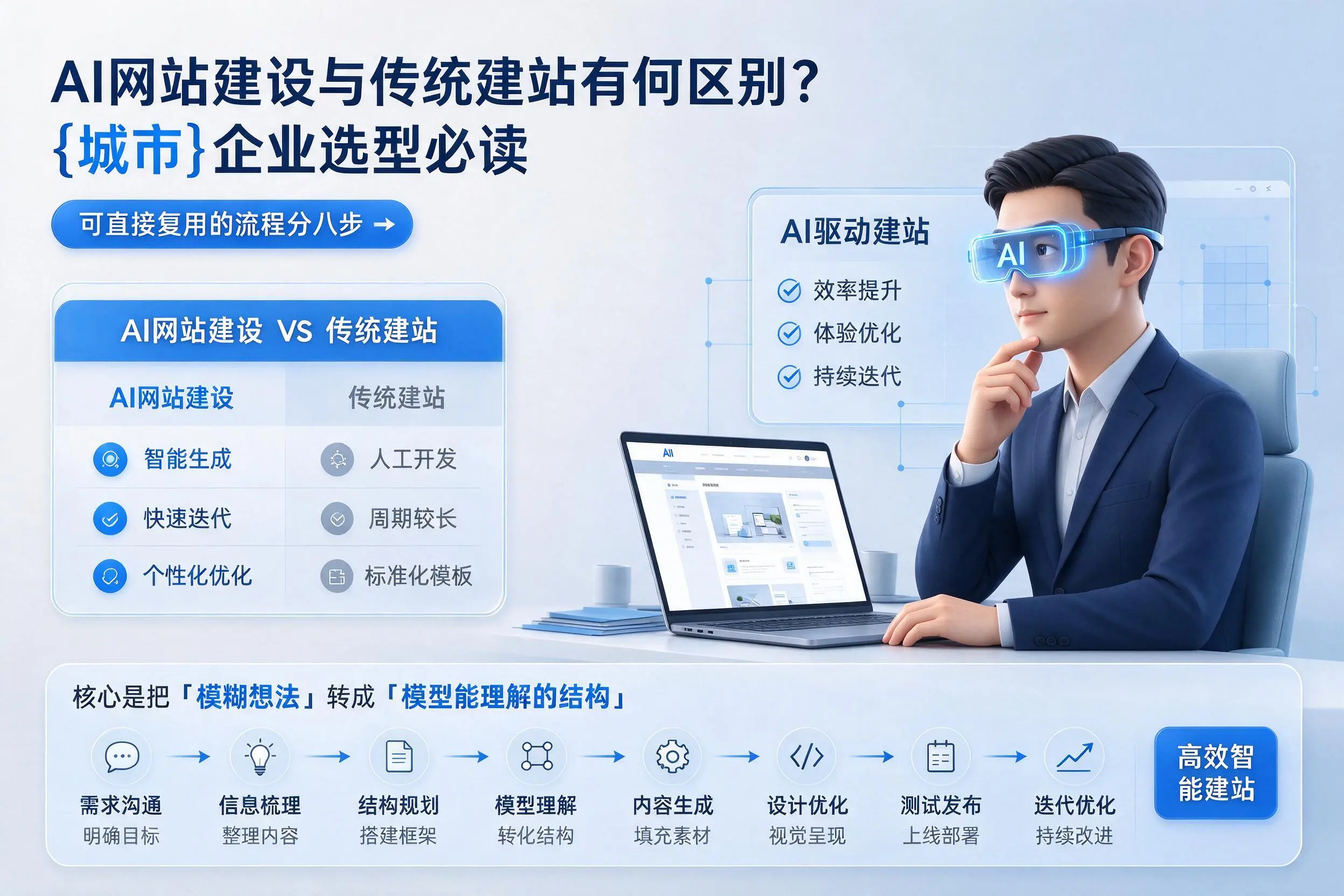 AI网站建设与传统建站有何区别?莆田企业选型必读