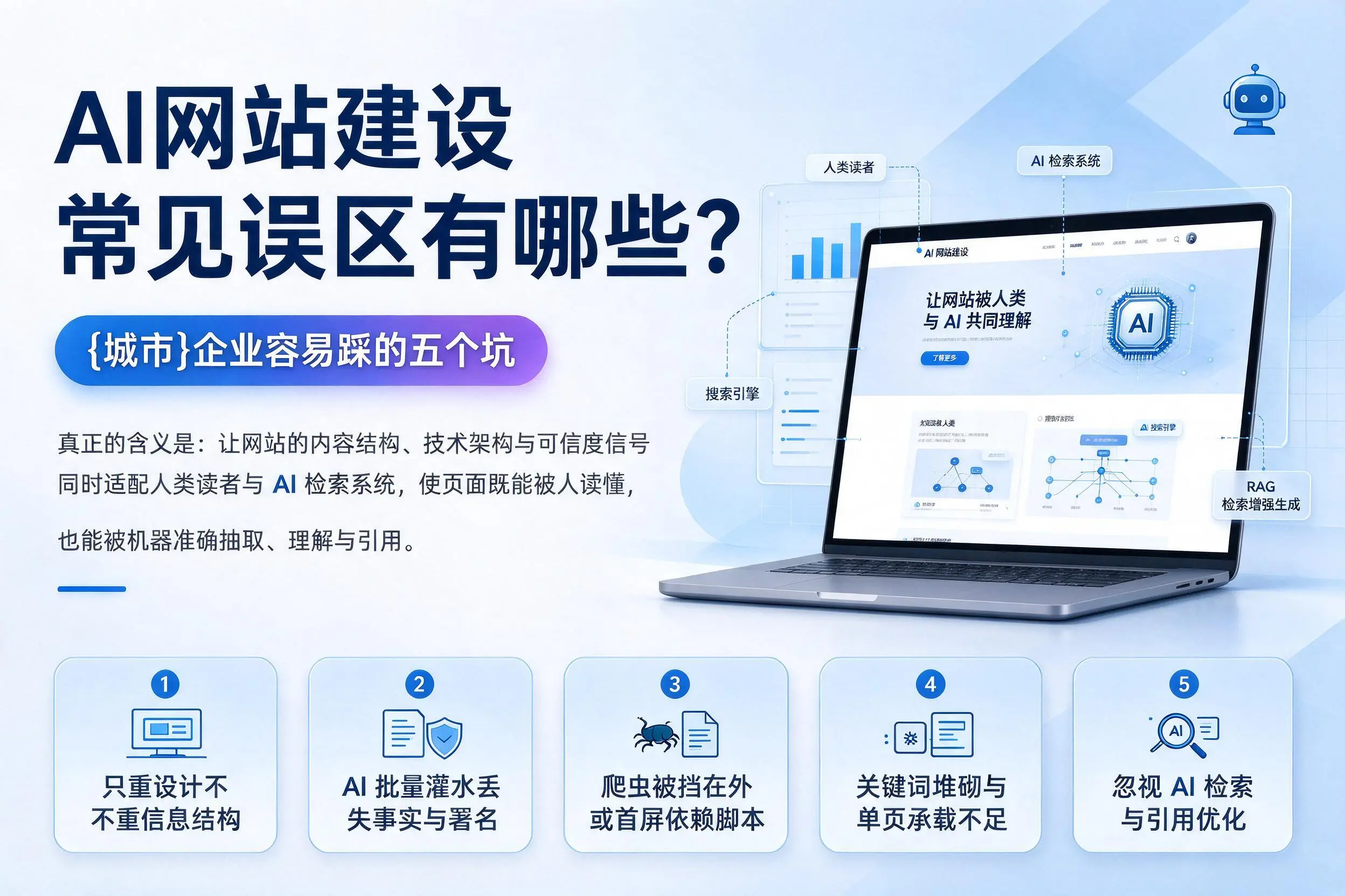 AI网站建设常见误区有哪些?莆田企业容易踩的五个坑