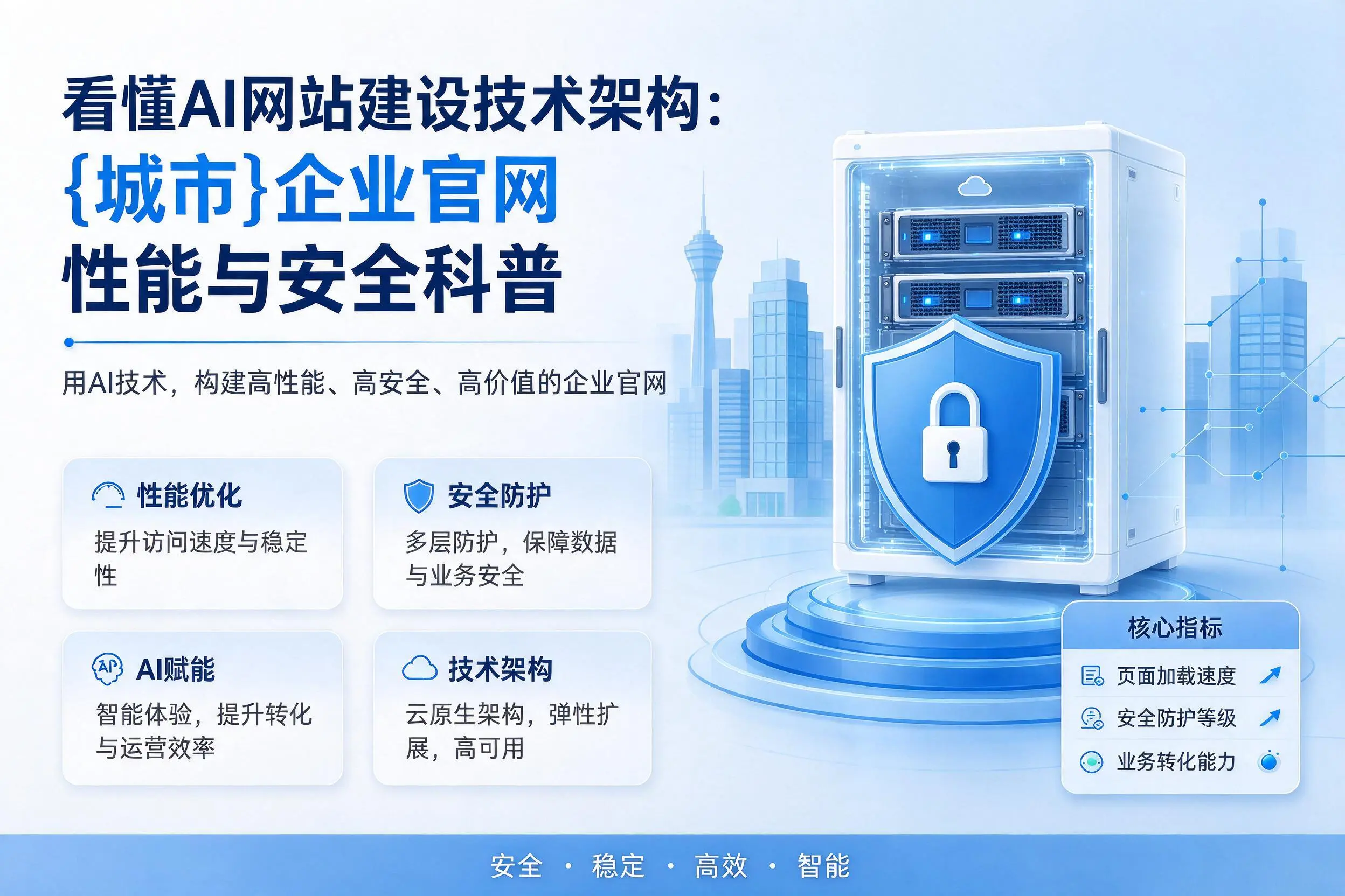 看懂AI网站建设技术架构：莆田企业官网性能与安全科普