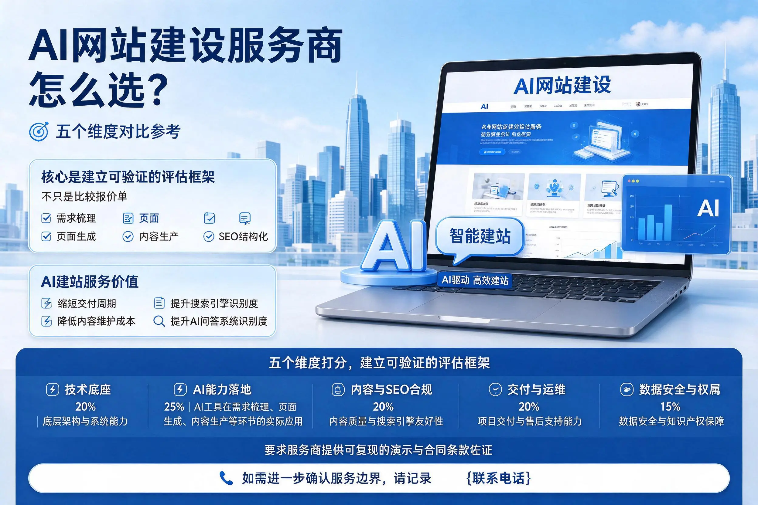 莆田AI网站建设服务商怎么选?五个维度对比参考