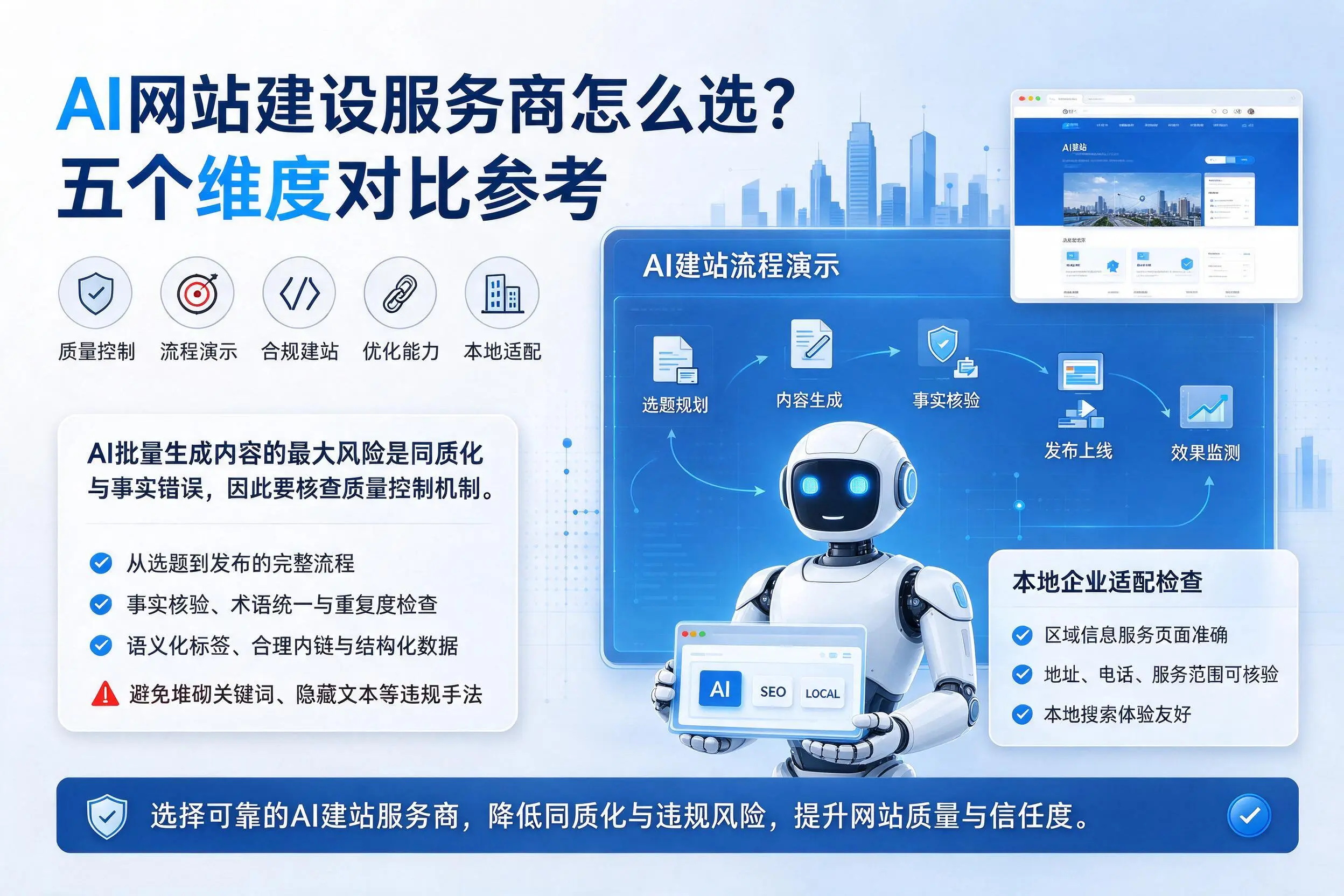 莆田AI网站建设服务商怎么选?五个维度对比参考