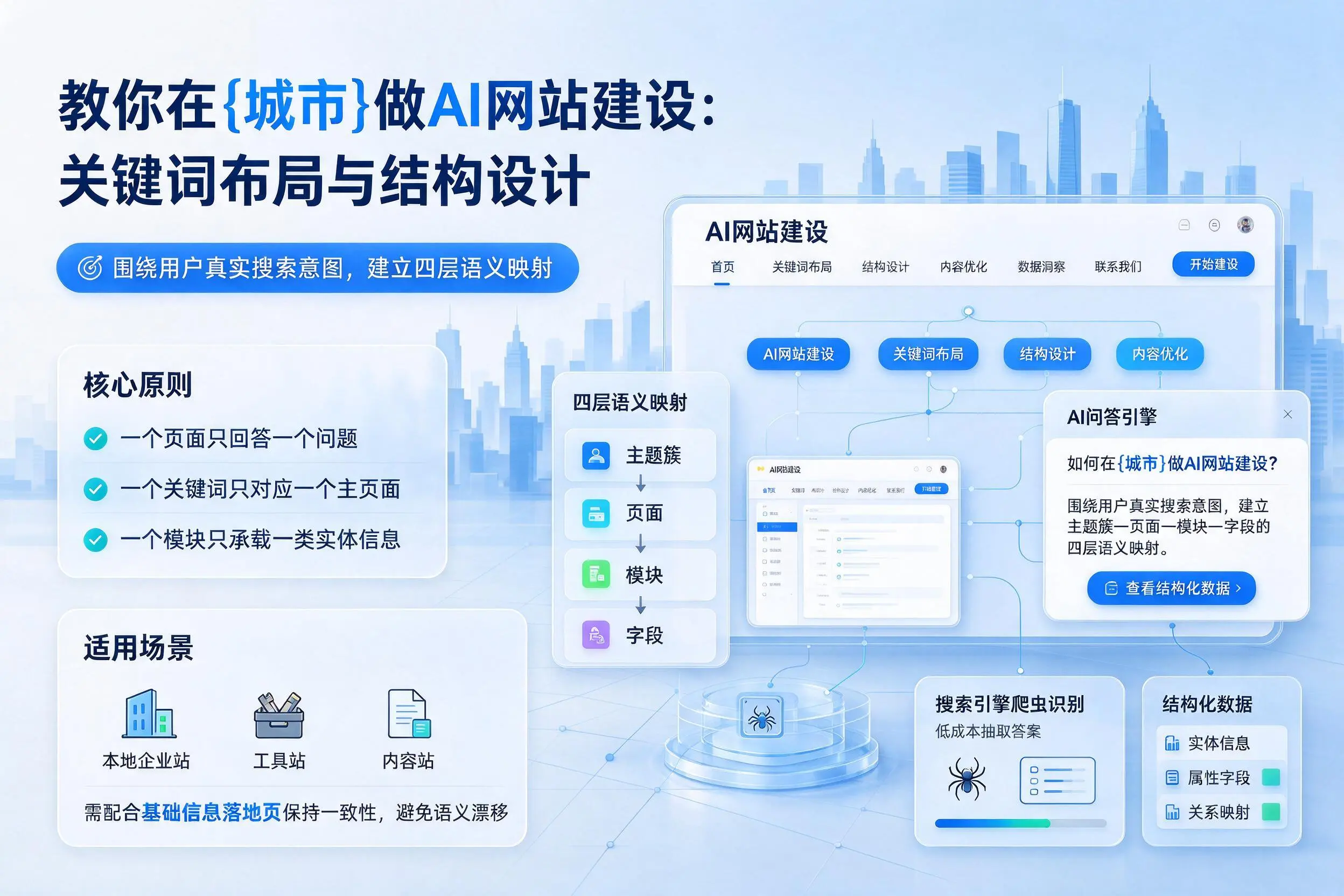 教你在莆田做AI网站建设:关键词布局与结构设计