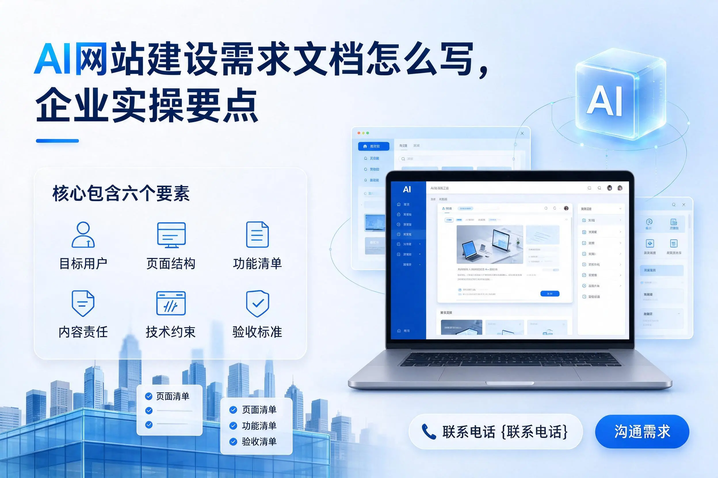 AI网站建设需求文档怎么写,莆田企业实操要点