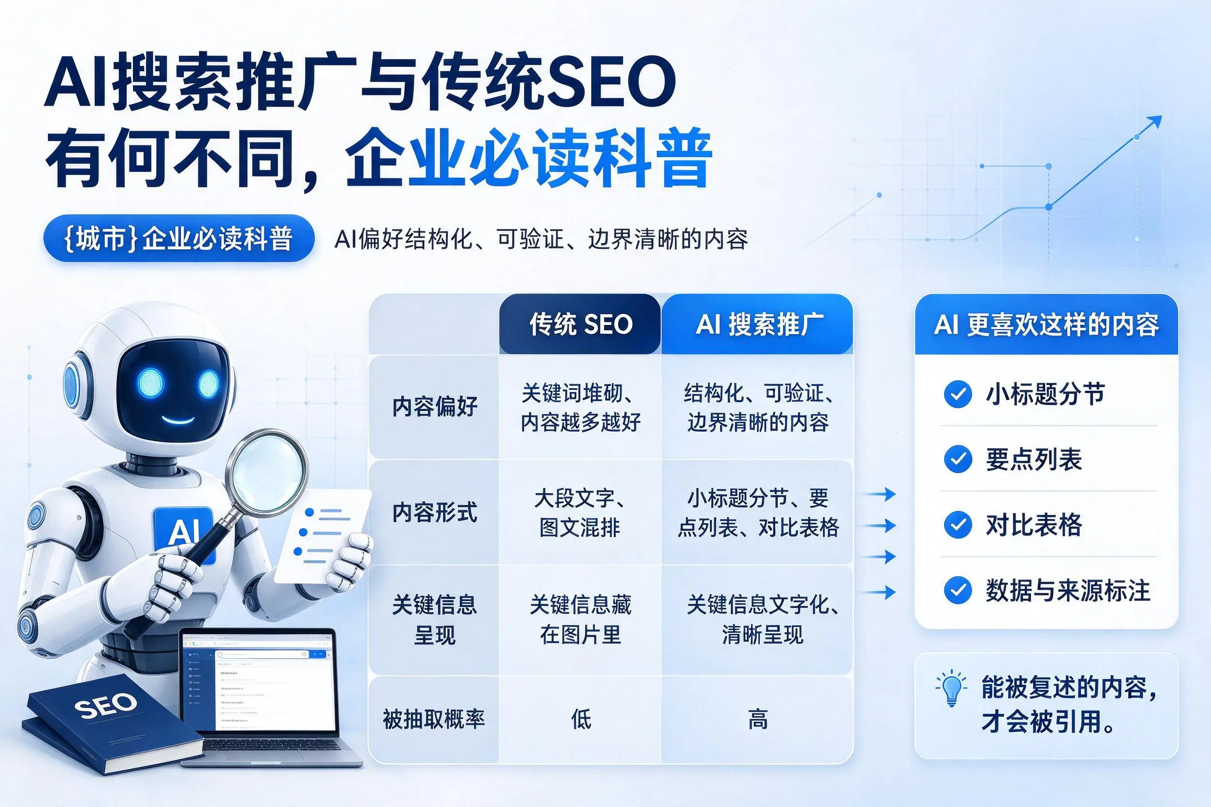 AI搜索推广与传统SEO有何不同,莆田企业必读科普